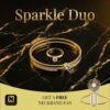 Sparkle Duo 18K Gold-Plated Jewelry Set