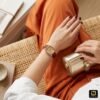 Retro Roman  Quartz Women's Watch Brown