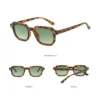 Polygonal Tortoise UV400 Sunglasses