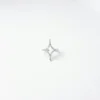 Geometric Star Adjustable Celestial Ring Silver