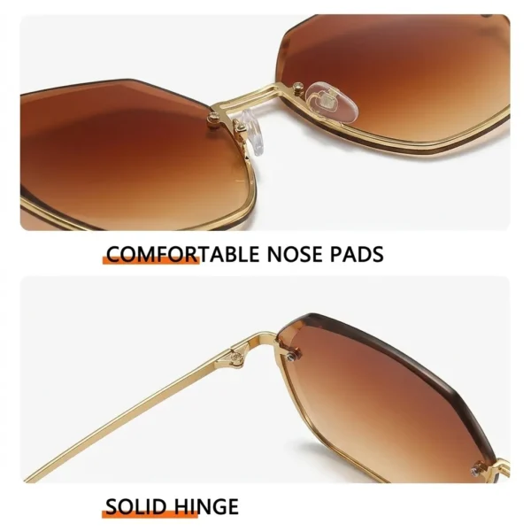 Imported Luxury Women Oversized UV400 Sunglasses.