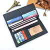 Vintage Woven Pattern Long PU Wallet