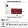 Korean Style Slim PU Leather Long Wallet Red