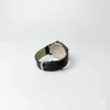 Men's Premium Black Leather Minimalist Quartz Watch