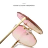 Imported Luxury Women Oversized UV400 Sunglasses Pink