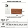 Korean Style Slim PU Leather Long Wallet Brown