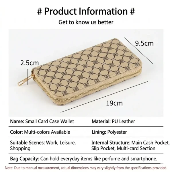 Elegant Stone Pattern Wallet Off White