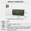 Korean Style Slim PU Leather Long Wallet Grey