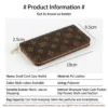 Elegant Pattern Wallet Brown
