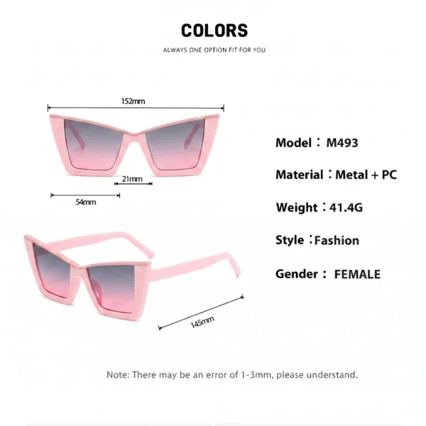 Imported Retro Cat Eye UV400 Shades White