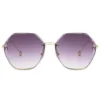 Imported Luxury Women Oversized UV400 Sunglasses Blue