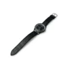 Men's Premium Black Leather Minimalist Quartz Watch