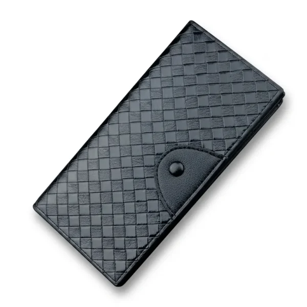 Vintage Woven Pattern Long PU Wallet