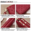 Luxury Vintage Women's PU Leather Long Zip Around Purse