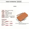 Luxury Vintage Women's PU Leather Long Zip Around Brown Purse