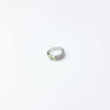 Silver Stainless Steel Enamel Polka Dot Ring