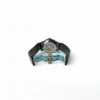 Modern Automatic Skeleton Dial Watch BLACK