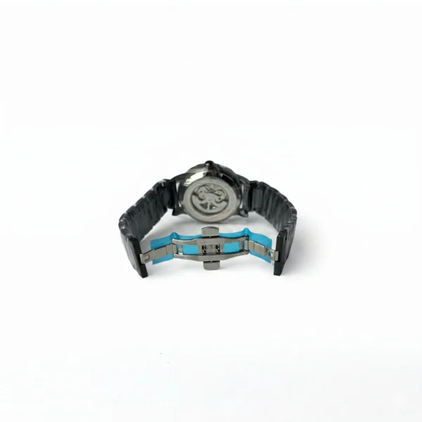 Modern Automatic Skeleton Dial Watch BLACK