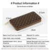 Elegant Stone Pattern Wallet Brown