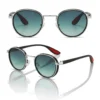 Retro Round UV400 Anti-Blue Light Shades green lens
