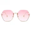 Imported Luxury Women Oversized UV400 Sunglasses Pink
