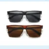 Retro Half Frame Square UV400 Sunglasses Brown