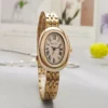Small Oval Dial Quartz Fashion Watch rose gold