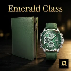 Emerald Class Premium Watch & Wallet Combo