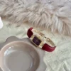Retro Rectangle Niche Quartz Leather Watch Red