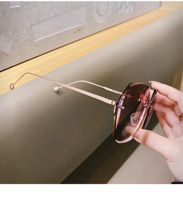 Imported Luxury Women Oversized UV400 Sunglasses Pink