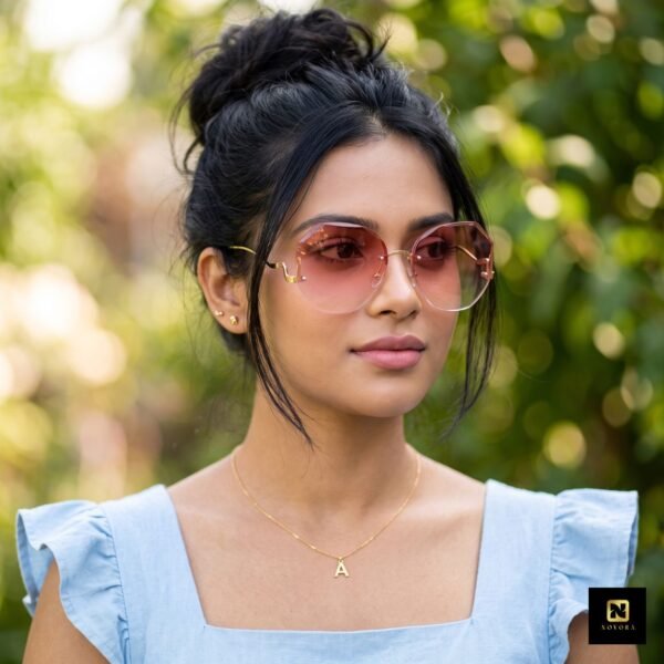 Imported Luxury Women Oversized UV400 Sunglasses Pink