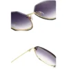 Imported Luxury Women Oversized UV400 Sunglasses Blue