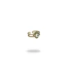 Pearl Clover Halo Gold Double-Band Rings Gold