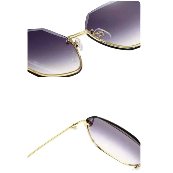 Imported Luxury Women Oversized UV400 Sunglasses Blue