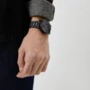 Modern Automatic Skeleton Dial Watch BLACK