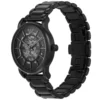 Modern Automatic Skeleton Dial Watch BLACK