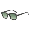 Polygonal Green lens UV400 Sunglasses