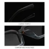 NOVORA Luxury Polarized Square Sunglasses for Men & Women | Full-Rim UV-400 Protective Fashion Eyewear with Premium Modern Design Green