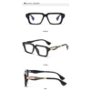 NOVORA Luxury Rectangular Sunglasses for Men & Women | UV400 Leopard Print PC Frame with Modern Square Design & Premium Fashion Eyewear BLACK