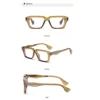 NOVORA Luxury Rectangular Sunglasses for Men & Women | UV400 Leopard Print PC Frame with Modern Square Design & Premium Fashion Eyewear GREEN