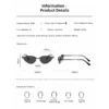 NOVORA Luxury Cat-Eye Sunglasses for Women | UV400 Y2K Fashion Eyewear with Minimalist High-End Design, Elegant Retro Style for Everyday Wear BLACK