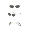 NOVORA Luxury Cat-Eye Sunglasses for Women | UV400 Y2K Fashion Eyewear with Minimalist High-End Design, Elegant Retro Style for Everyday Wear GRAY