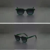 NOVORA Luxury Vintage Square Sunglasses for Men | Premium Green & Black Frame with Bold Retro Design for Timeless Fashion Green