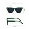 NOVORA Luxury Vintage Square Sunglasses for Men | Premium Green & Black Frame with Bold Retro Design for Timeless Fashion Green