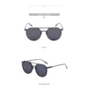 NOVORA Metal Double Bridge Sunglasses Champagne Gold Frame PC Lens UV400 Protection for Men & Women | Stylish Eyewear for Driving, Outdoor & Travel. BLACK