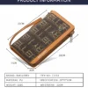 NOVORA Baellerry Business Men's Vintage Letter texture PU Leather Wallet - Large Capacity Multi-Function Zipper Clutch Bag, Mobile Phone Pouch, Long Cash Holder & Stylish Travel Handbag for Men