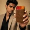 NOVORA Slim RFID Blocking Pop Up Wallet for Men - Card Holder & Zipper Coin Purse