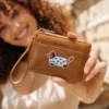 Novora Women's Short PU Leather Wallet | Cute Dachshund Embroidered Design with Multiple Card Slots, Small Fashion Wallet for Girls & Students BROWN