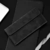 Novora Men's Business Long Wallet | Minimalist PU Leather Wallet with Multiple Card Slots, Premium Stitching & Cash Organizer BLACK