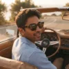 NOVORA Luxury Vintage Square Sunglasses for Men  | Premium Green & Black Frame with Bold Retro Design for Timeless Fashion Tiger